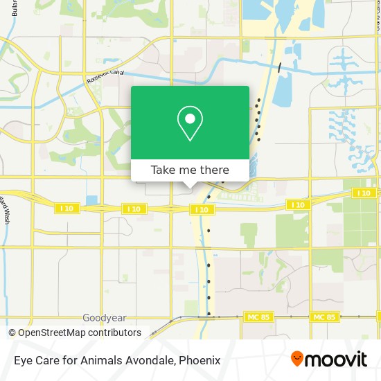 Mapa de Eye Care for Animals Avondale