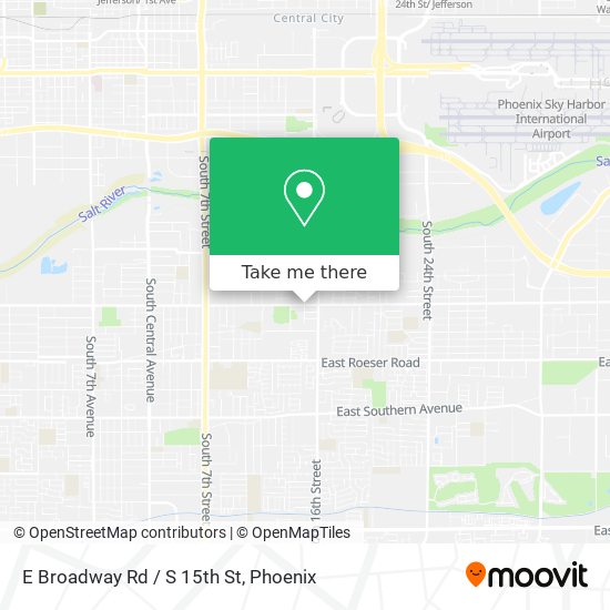 E Broadway Rd / S 15th St map