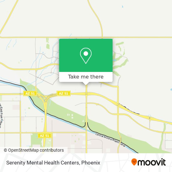 Serenity Mental Health Centers map