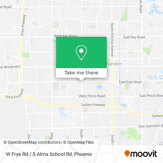 W Frye Rd / S Alma School Rd map