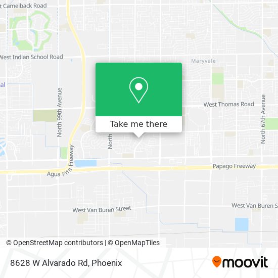 8628 W Alvarado Rd map