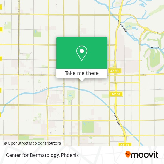 Center for Dermatology map