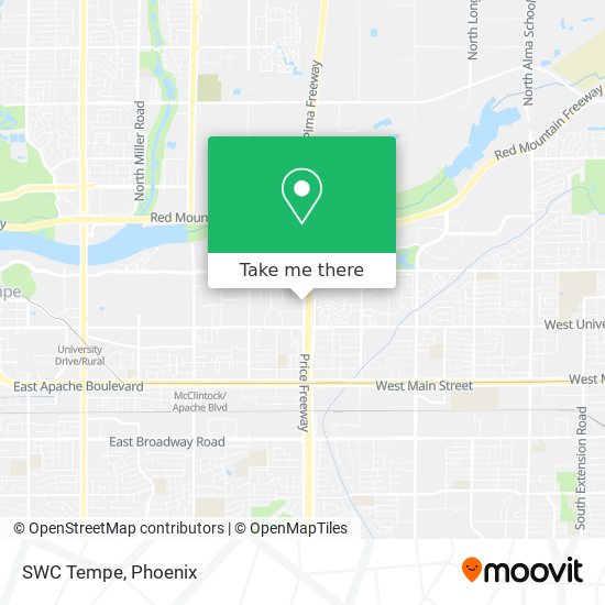 SWC Tempe map