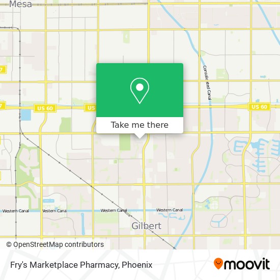 Mapa de Fry's Marketplace Pharmacy