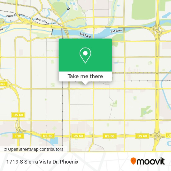 1719 S Sierra Vista Dr map