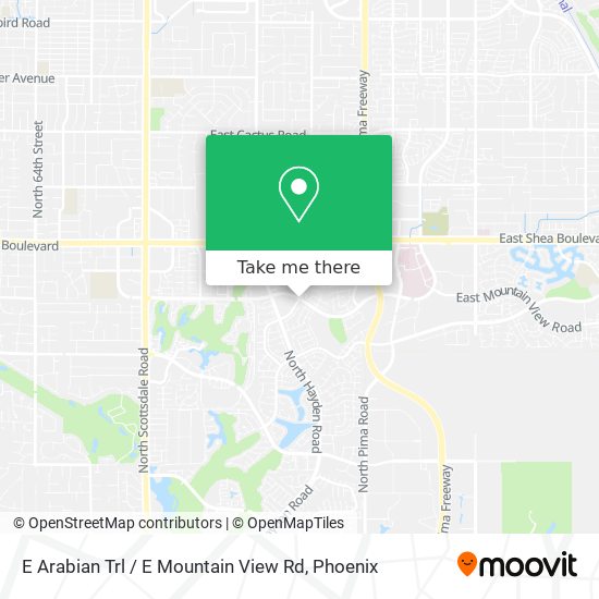 E Arabian Trl / E Mountain View Rd map