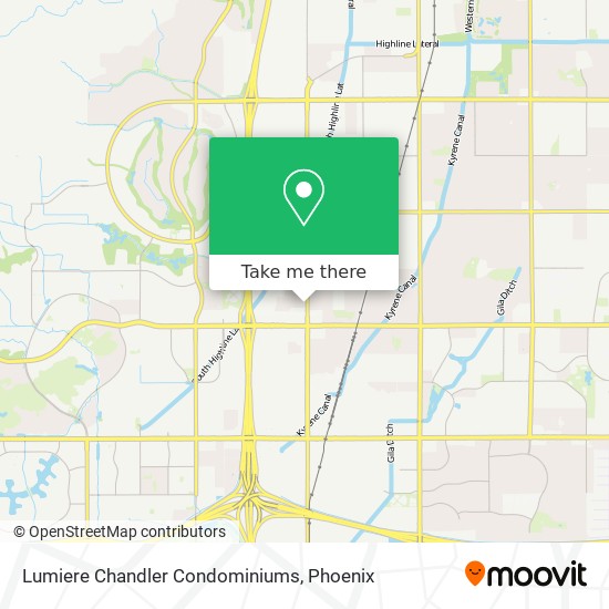 Mapa de Lumiere Chandler Condominiums