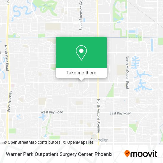 Warner Park Outpatient Surgery Center map