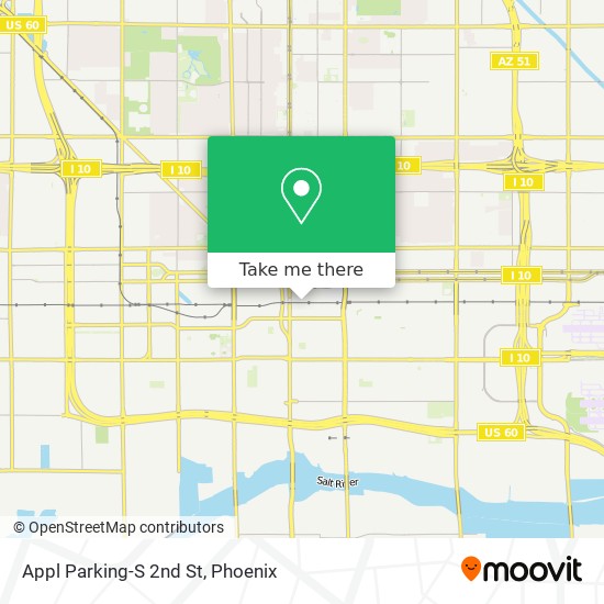 Mapa de Appl Parking-S 2nd St