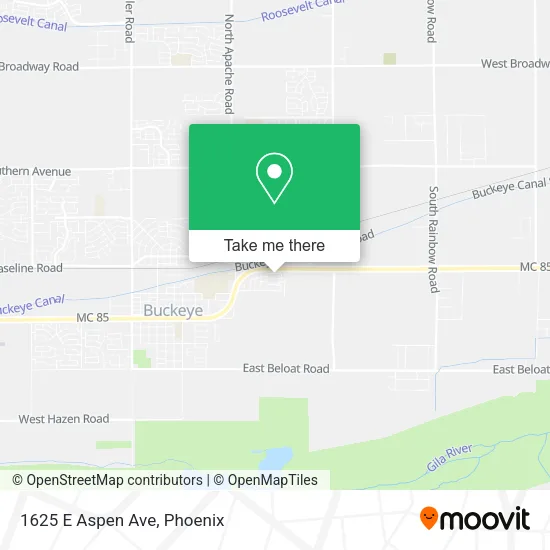 1625 E Aspen Ave map