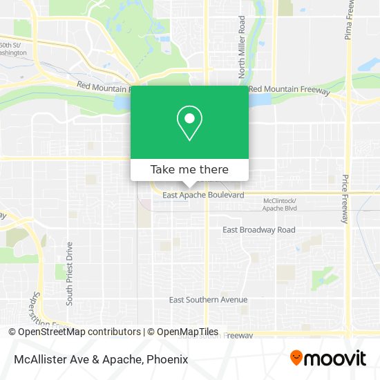 Mapa de McAllister Ave & Apache