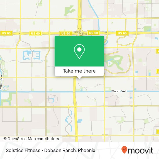 Solstice Fitness - Dobson Ranch map