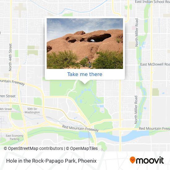 Mapa de Hole in the Rock-Papago Park