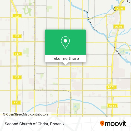 Second Church of Christ map