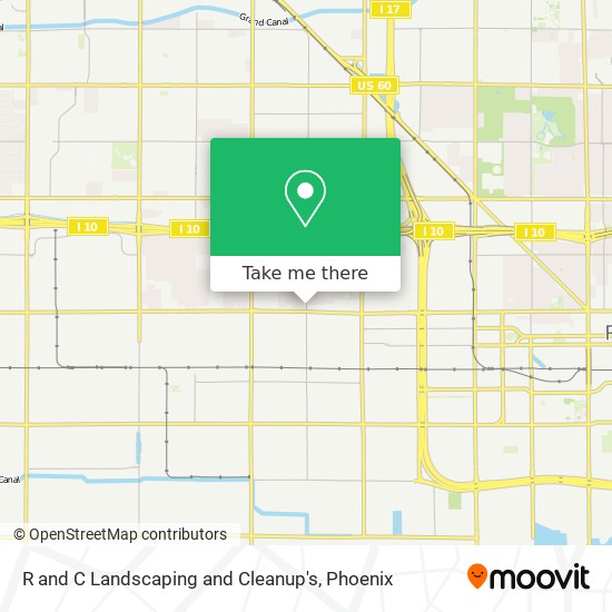 R and C Landscaping and Cleanup's map