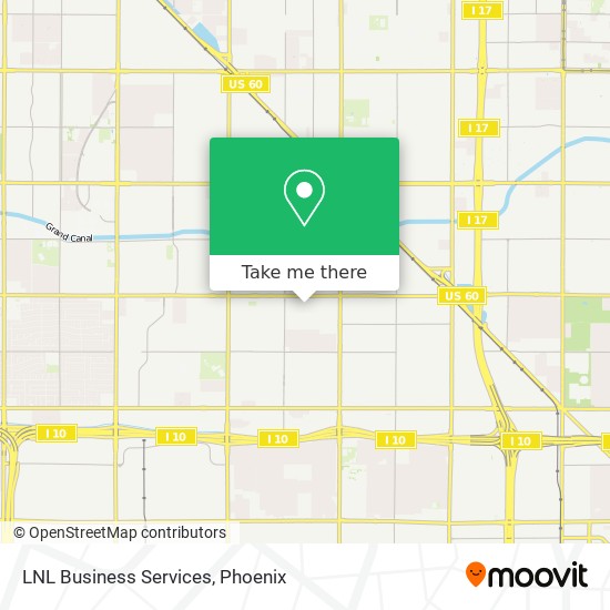 LNL Business Services map