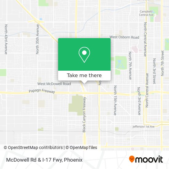 Mapa de McDowell Rd & I-17 Fwy