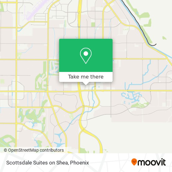 Mapa de Scottsdale Suites on Shea