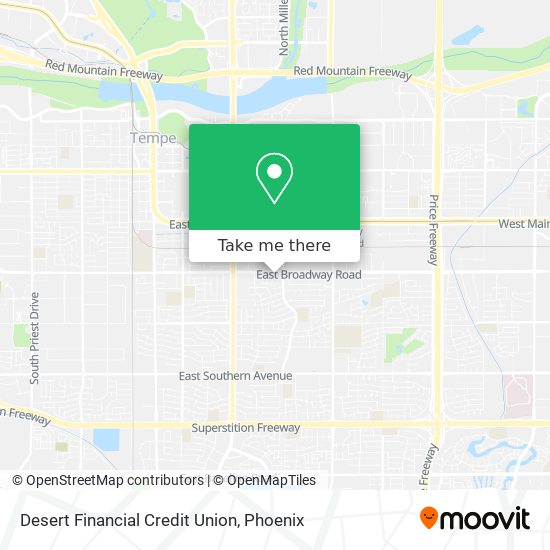 Mapa de Desert Financial Credit Union