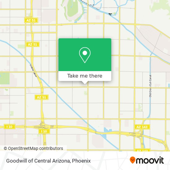Goodwill of Central Arizona map