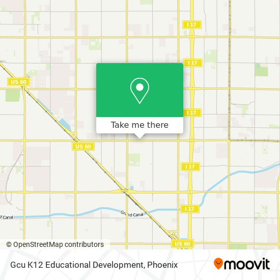 Mapa de Gcu K12 Educational Development