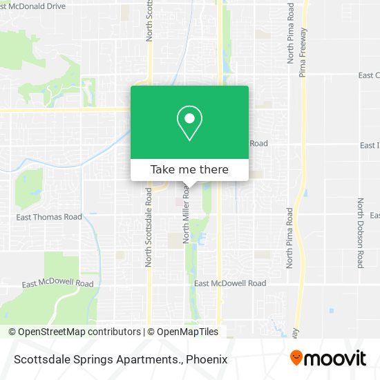 Mapa de Scottsdale Springs Apartments.