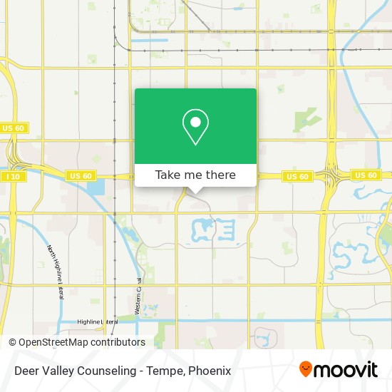 Deer Valley Counseling - Tempe map