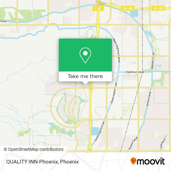 QUALITY INN-Phoenix map