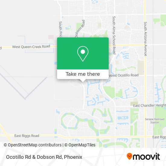 Mapa de Ocotillo Rd & Dobson Rd