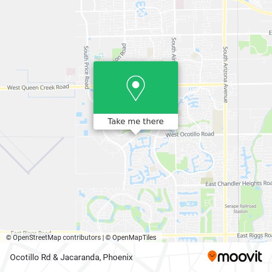 Ocotillo Rd & Jacaranda map