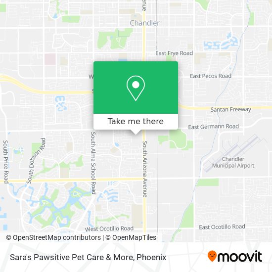 Mapa de Sara's Pawsitive Pet Care & More