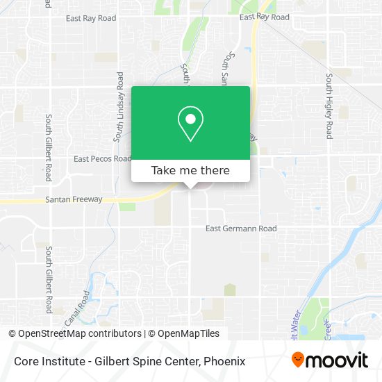 Core Institute - Gilbert Spine Center map