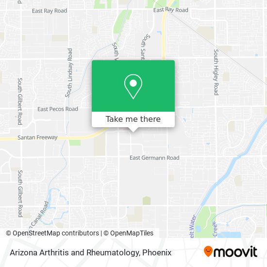 Arizona Arthritis and Rheumatology map