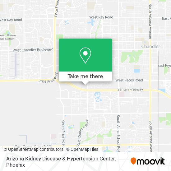 Arizona Kidney Disease & Hypertension Center map