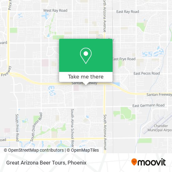 Mapa de Great Arizona Beer Tours