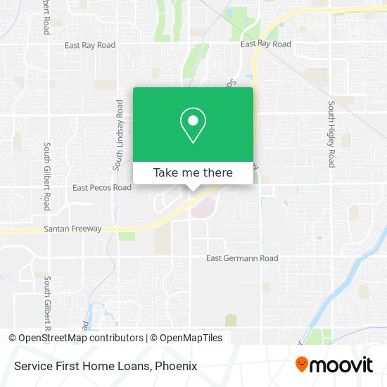 Service First Home Loans map