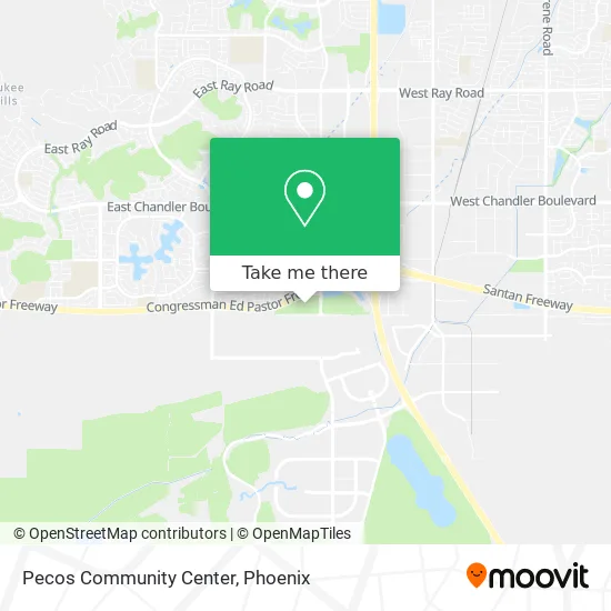Pecos Community Center map