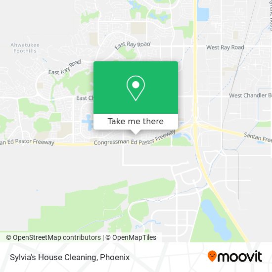 Sylvia's House Cleaning map