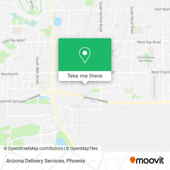 Mapa de Arizona Delivery Services