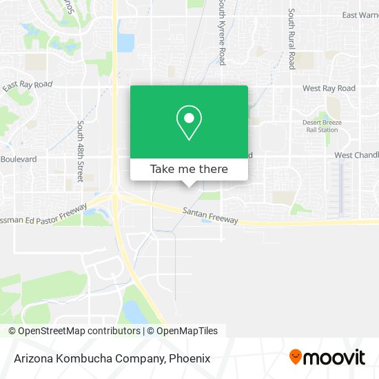 Mapa de Arizona Kombucha Company