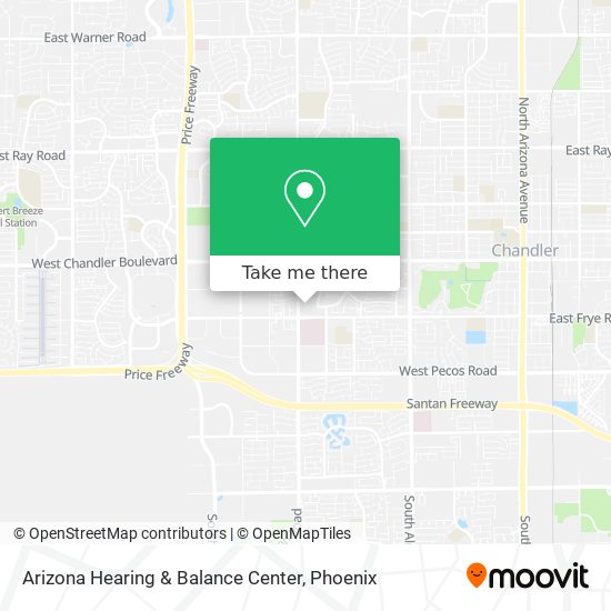 Arizona Hearing & Balance Center map