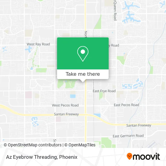 Az Eyebrow Threading map