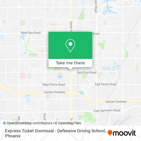 Express Ticket Dismissal - Defensive Driving School map