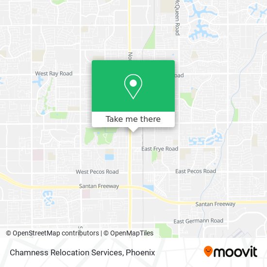 Chamness Relocation Services map