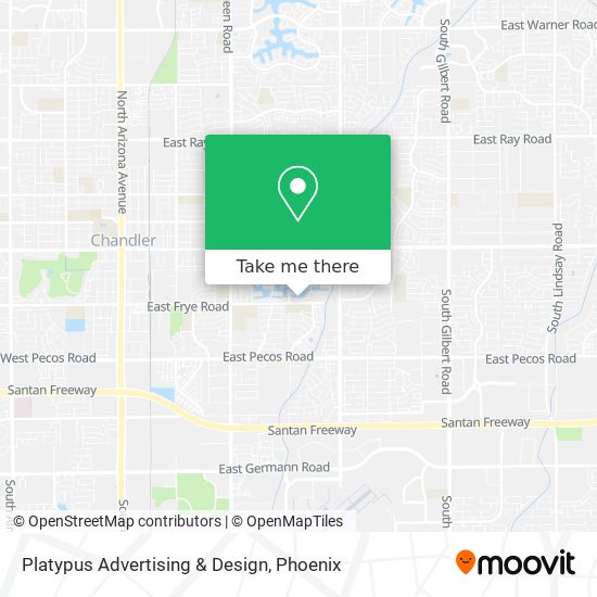 Platypus Advertising & Design map