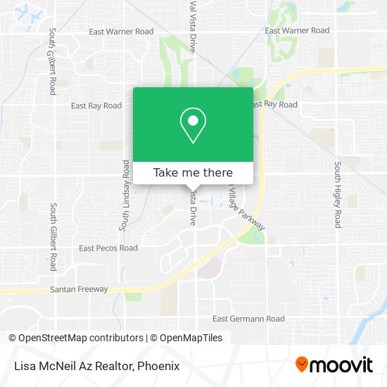 Lisa McNeil Az Realtor map