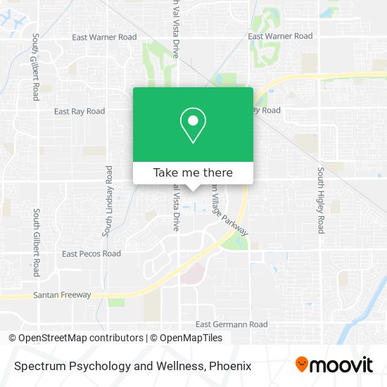 Spectrum Psychology and Wellness map