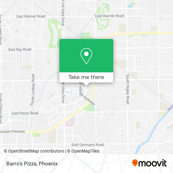 Mapa de Barro's Pizza