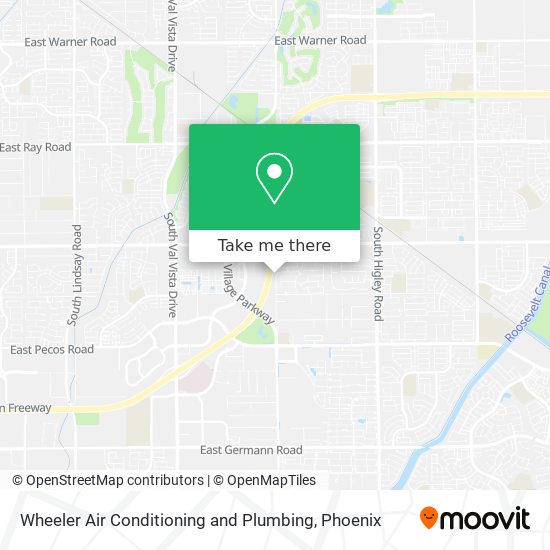 Wheeler Air Conditioning and Plumbing map