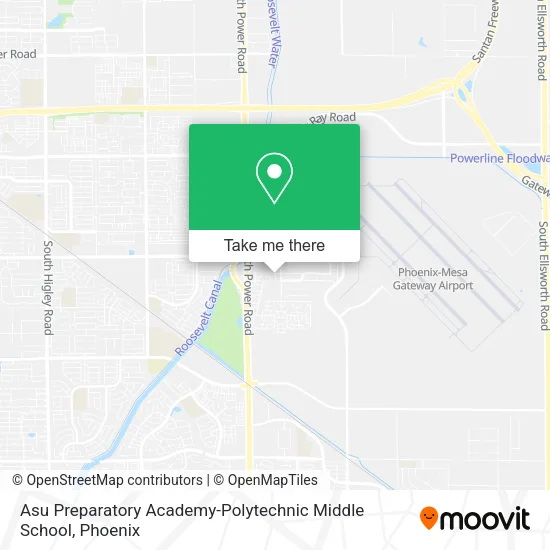 Mapa de Asu Preparatory Academy-Polytechnic Middle School